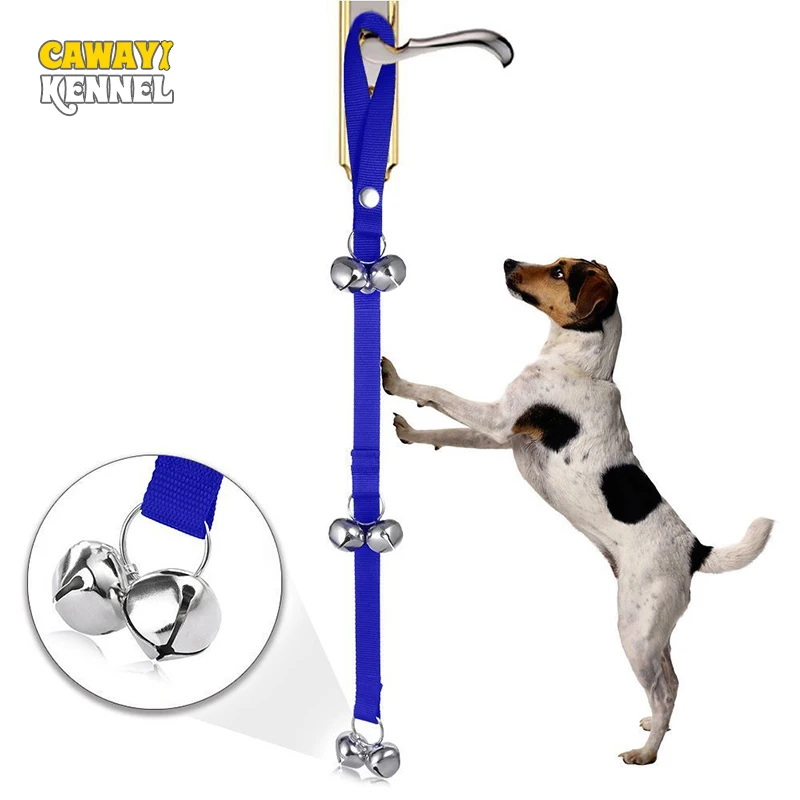 

CAWAYI KENNEL Dog Doorbells High Quality Dog Bells Adjustable Door Bell for Potty Training 7 Extra Large Loud DoorBells D1412