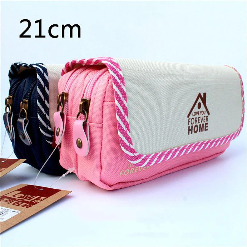 Двухслойный холщовый чехол для карандашей и 21 см|pen bags box|canvas pencil bagcanvas |
