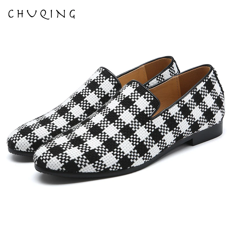 

CHUQING 2019 New British Style Men's Casual Shoes Fashion Lattice Tide Men's Shoes