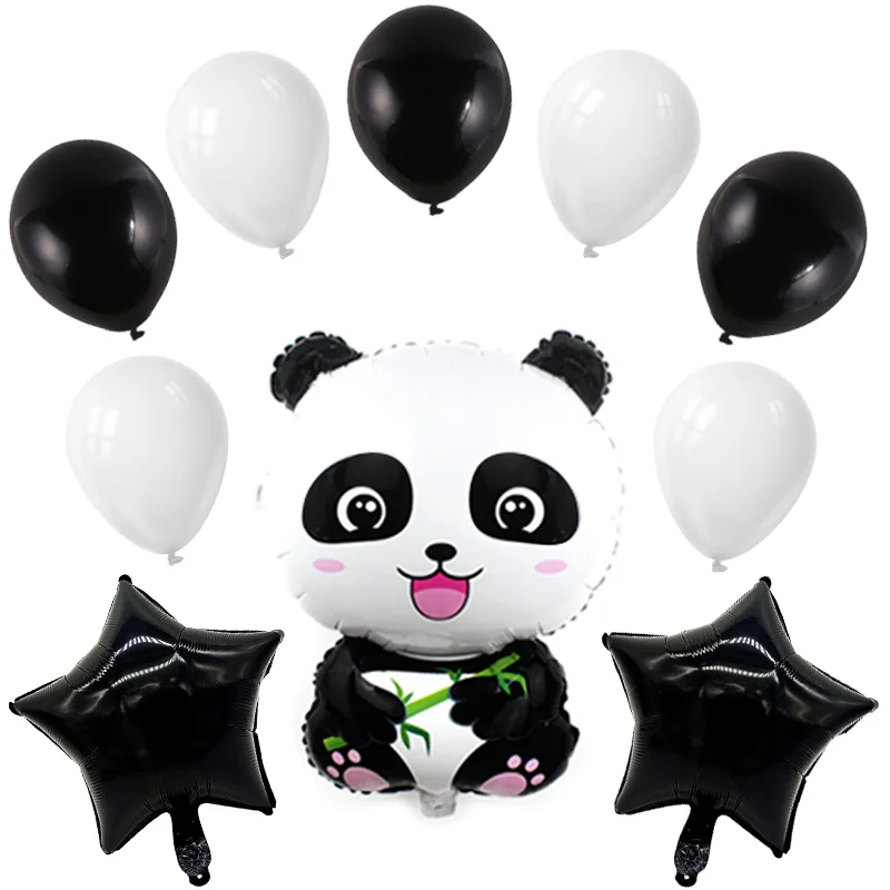 

Panda Balloon Birthday Balloons Air Party Ballons Birthday Party Decorations Kids Balloon Animal Black Balloons White Baloon