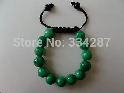 

JADES STONE 10mm BEADS Shamballa Bracelet,FIT ALL,Man Woman,Lucky Stone