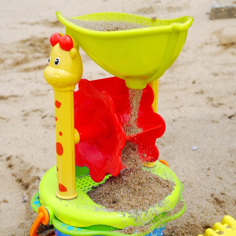 BEI JES Beach Toys high quality Bucket Rakes Sand Wheel Watering Outdoor Beach Play Bath Toys For Children Gifts