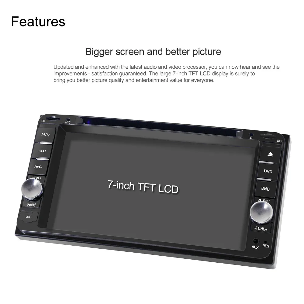 Автостайлинг двойной 2DIN в тире gps Navi автомобильный dvd-плеер Bluetooth автомобильное стерео радио автомобильные аксессуары