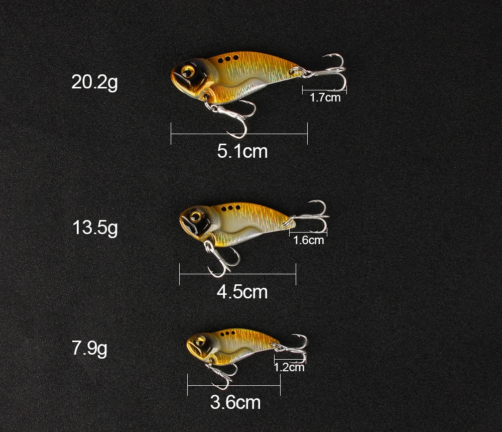 1pcs metal vib lure 8g 10g 20g Vibrations Spoon Lure Fishing bait Bass Artificial Hard Bait Cicada lure VIB Bait 3D Eyes  (5)