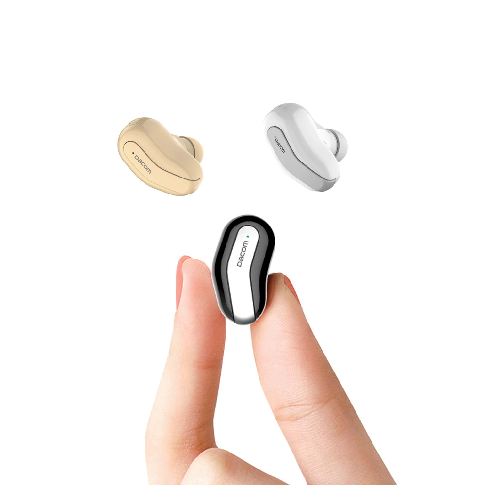 Dacom k8 Mini Single Earbuds Hidden Invisible Earpiece Micro Wireless Headset Bluetooth Earphone For Phones bluetooth-earphones