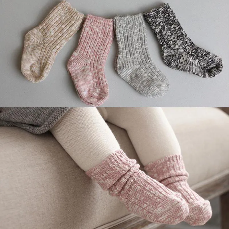 New baby socks Knitted Baby Socks Autumn Winter Warm Infant Socks