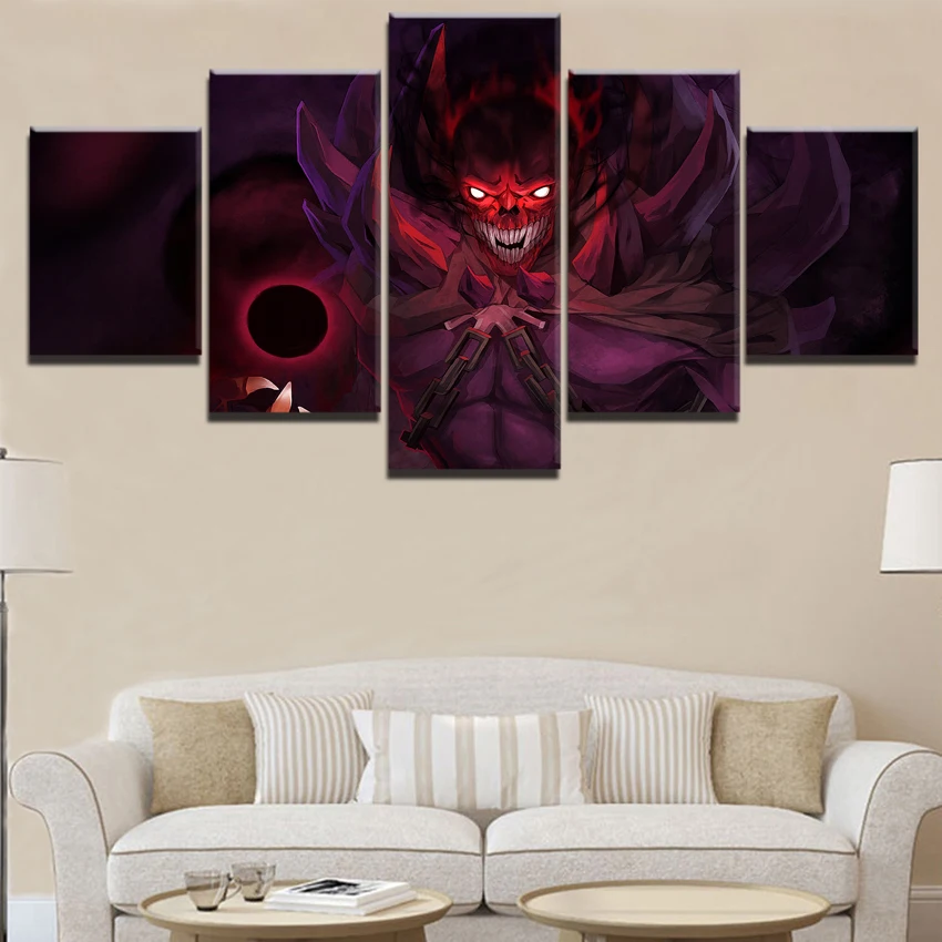  Canvas Printed Wall Art 5 Panel DotA 2 Shadow Demon Pictures Home Decor Game Poster Canvas Painting