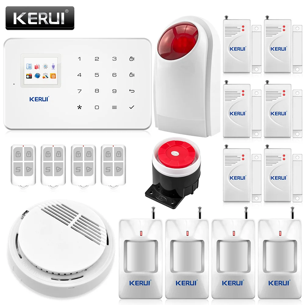 4 Remote Control Wireless Door Sensor Home Security GSM Alarm System