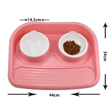 Candy Color Dog Bowl Pet Feeder Skid Proof Bottom Cat Feeding Drinking Plastic Double Pet Dog Cat Food Water Container Pet Bowl Candy Color Dog Bowl Pet Feeder Skid Proof Bottom Cat Feeding Drinking Plastic Double Pet Dog Cat Food Water Container Pet Bowl