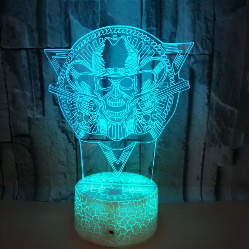Skull 3D night light (8)
