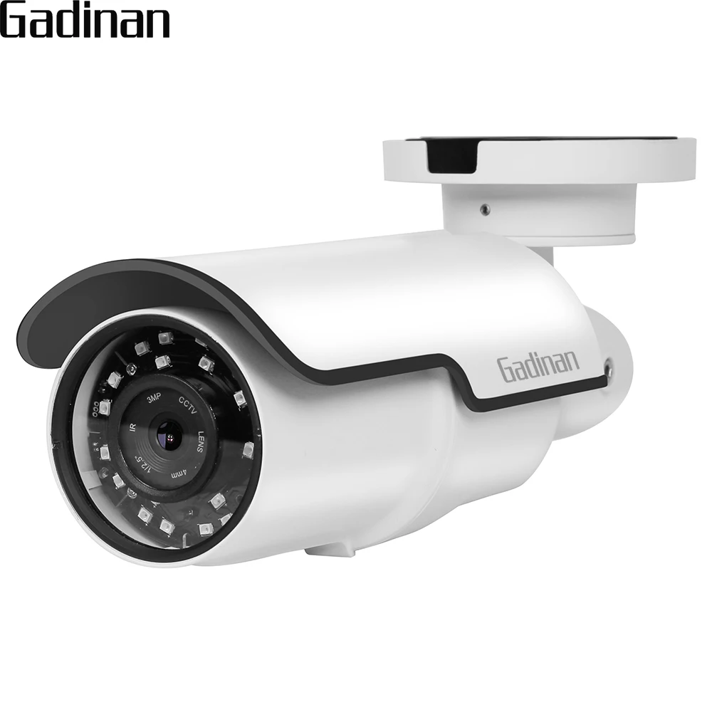 Gadinan H.264 2MP IMX322/4MP H.265 25FPS 4X зум Автофокус Пуля IP Камера Обнаружение движения