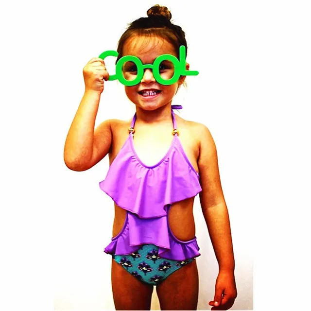 Cheap  girls one piece swimwear bikini meisje children's swimwear girls bathing suits baby swimming suit toddler swim