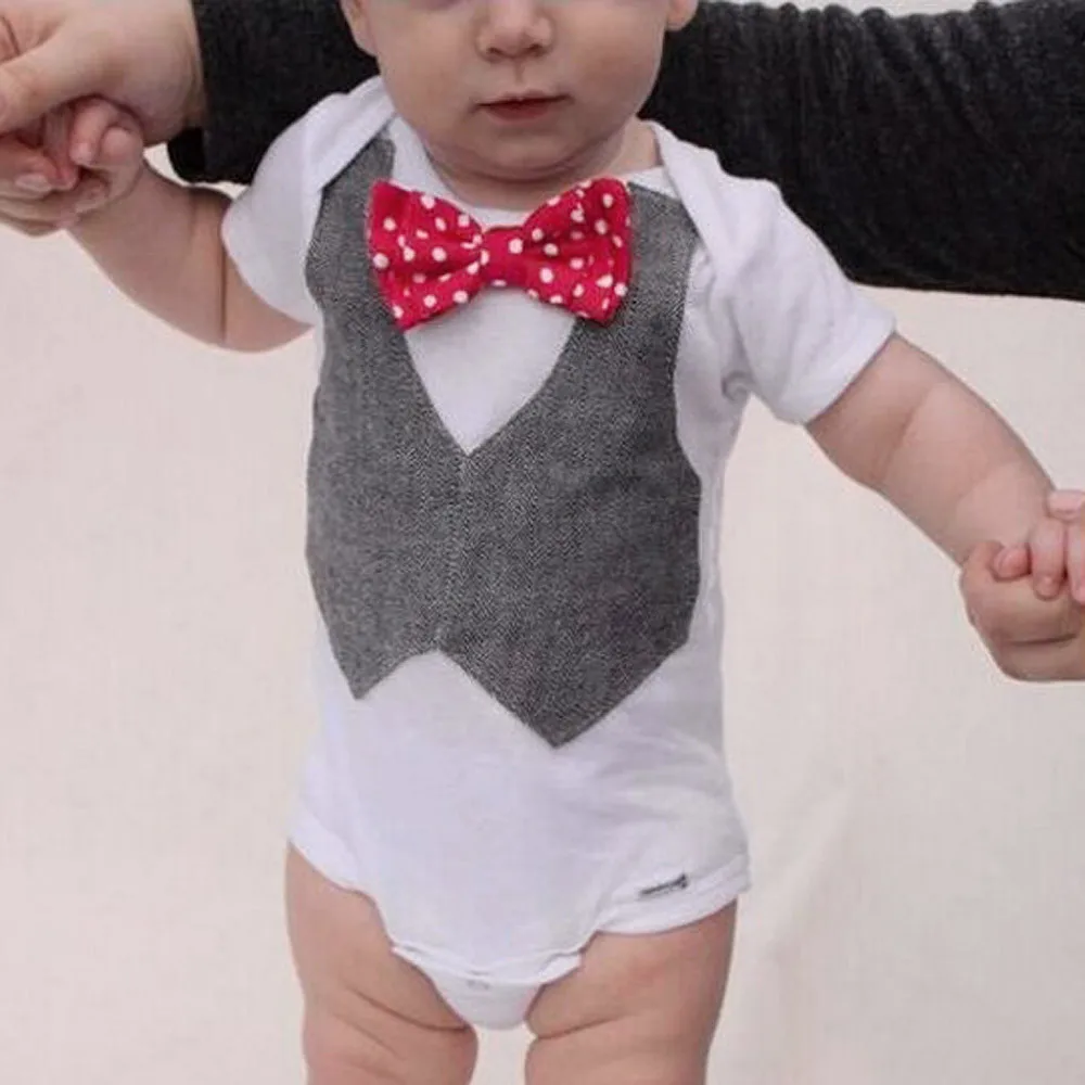 

Baby Bodysuit Toddler Newborn Kids Baby Girls Boys Clothes Short Sleeve Tie Bodysuit Jumpsuit Party drop shipping