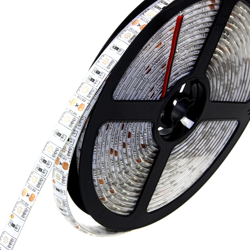 Светодиодная лента 5050 DC12V 60 светодиодов/м 5 м/лот гибкая светодиодная RGB SMD5050