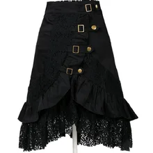Популярная Черная кружевная юбка в европейском и американском стиле