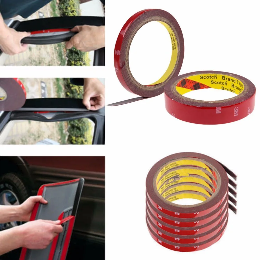 10cs 8mm Strong Attachment Car Decoration 3M Logo Tape Sticker Auto Car