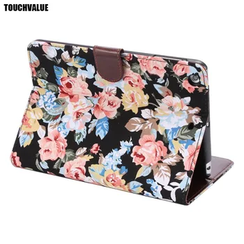 

Luxury Flower Cloth House For iPad mini 2 Flip Folding Case Support Smart Cover Stand Function For iPad mini2 Case Coque Funda