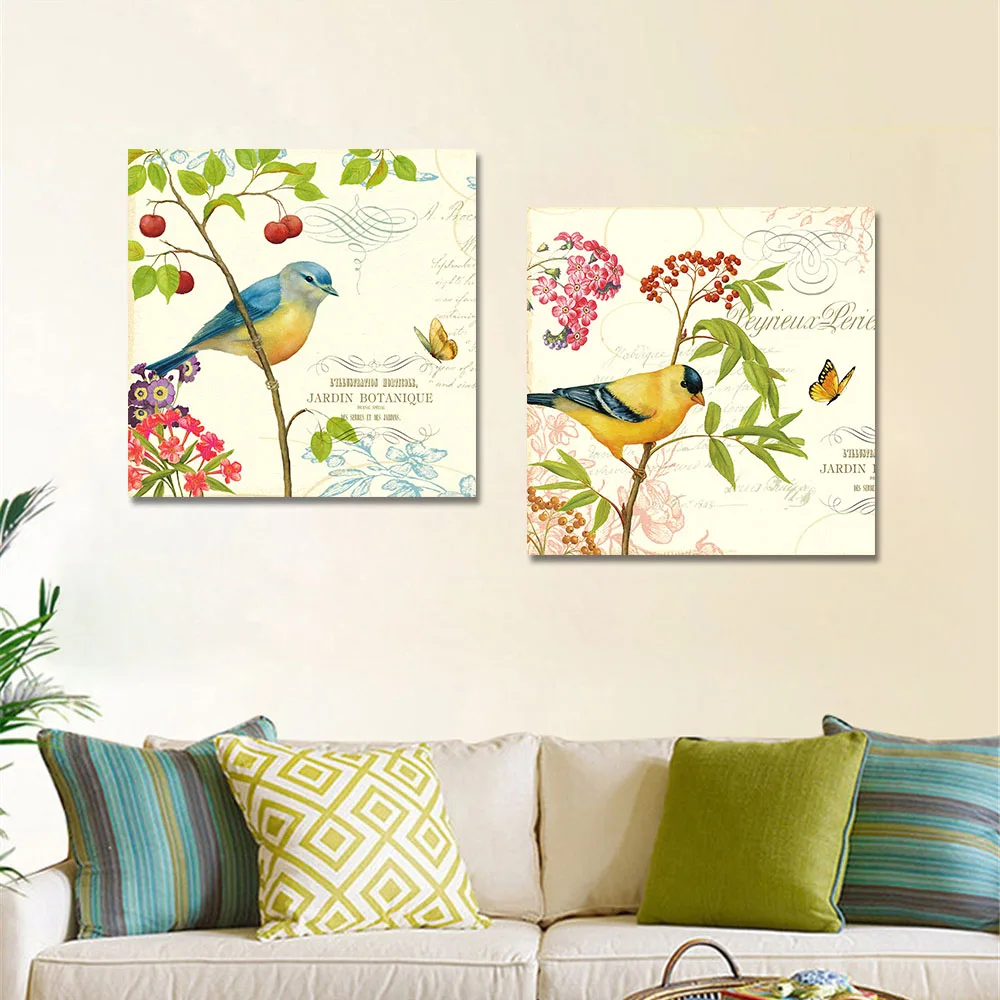 Картина маслом на холсте без рамки с изображением птиц|printing digital paintings|painting venusprint