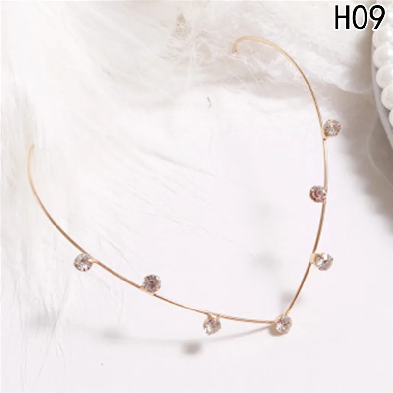 

1PC New Arrival Fashion Headbands For Women Crystal Alloy Hairbands Back Holder Headwear Girls Lovely Hair Band Hair Accessories
