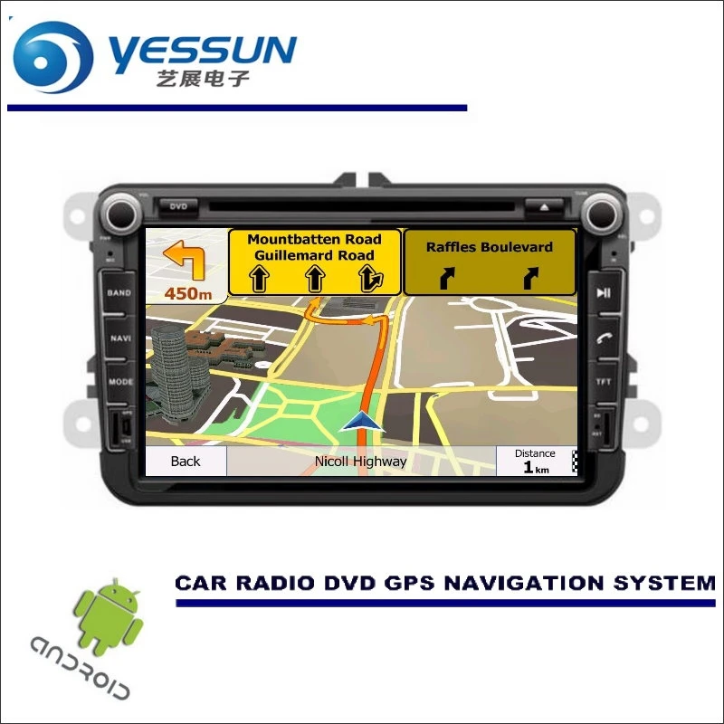 YESSUN Автомобильный мультимедийный навигатор для VW Transporter/Caravelle Multivan Doubleback CD DVD gps плеер навигационное Радио Стерео Android