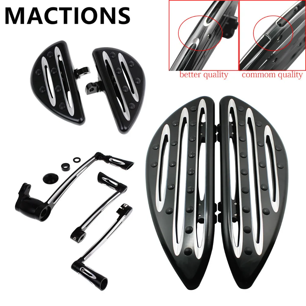 

Black Floorboard Front Rear Foot Peg Brake Arm Kit Shift Lever W/ Peg For Harley Touring Road King Electra Glide 08-13 14 15 16