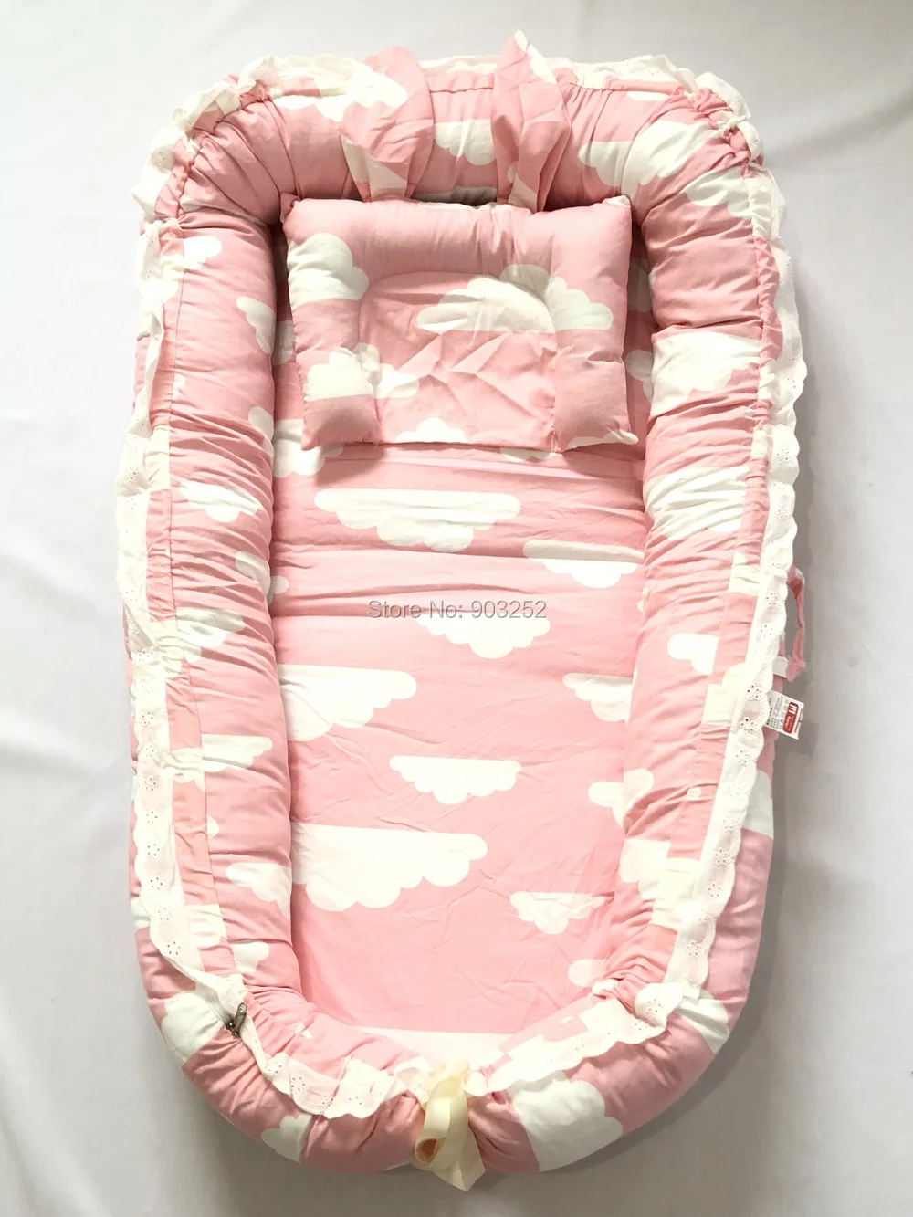 С подушкой кружева стиль принцессы-детский шезлонг/кровать Люлька-облако унисекс детское гнездо/