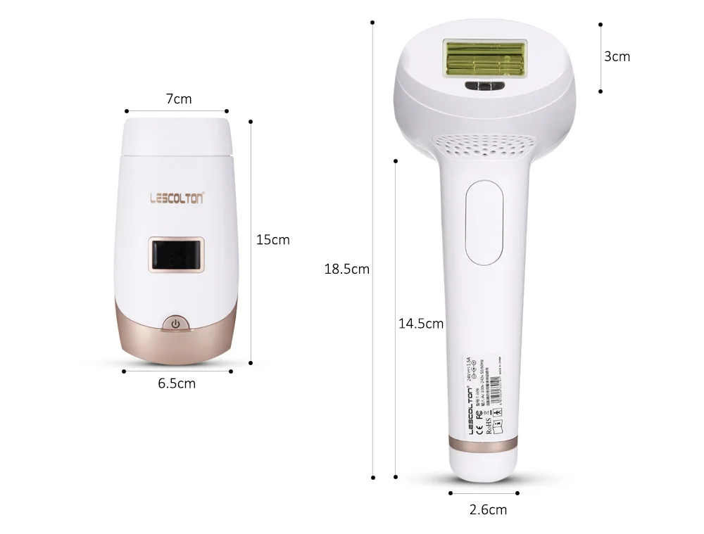 LESCOLTON T009i 2 in 1 IPL Laser Permanent Face Body Bikini Hair Removal Machine Epilator
