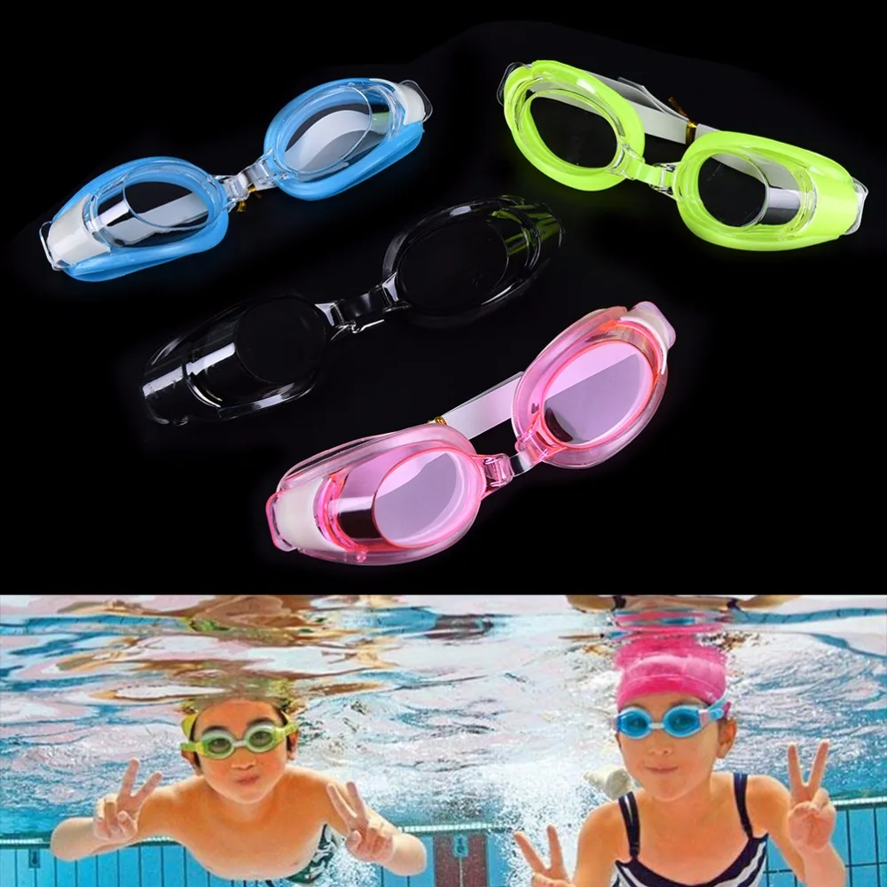Adjustable Children Kids Waterproof Silicone Anti Fog UV Shield Swimming Glasses Goggles Eyewear Eyeglasses Drop shipping