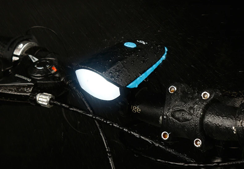 Sale USB Rechargeable Mountain Bike Front Light with Electric Bell 140db Bicycle Horn Lights Headlight Cycling Horn MTB Bike Bell 15