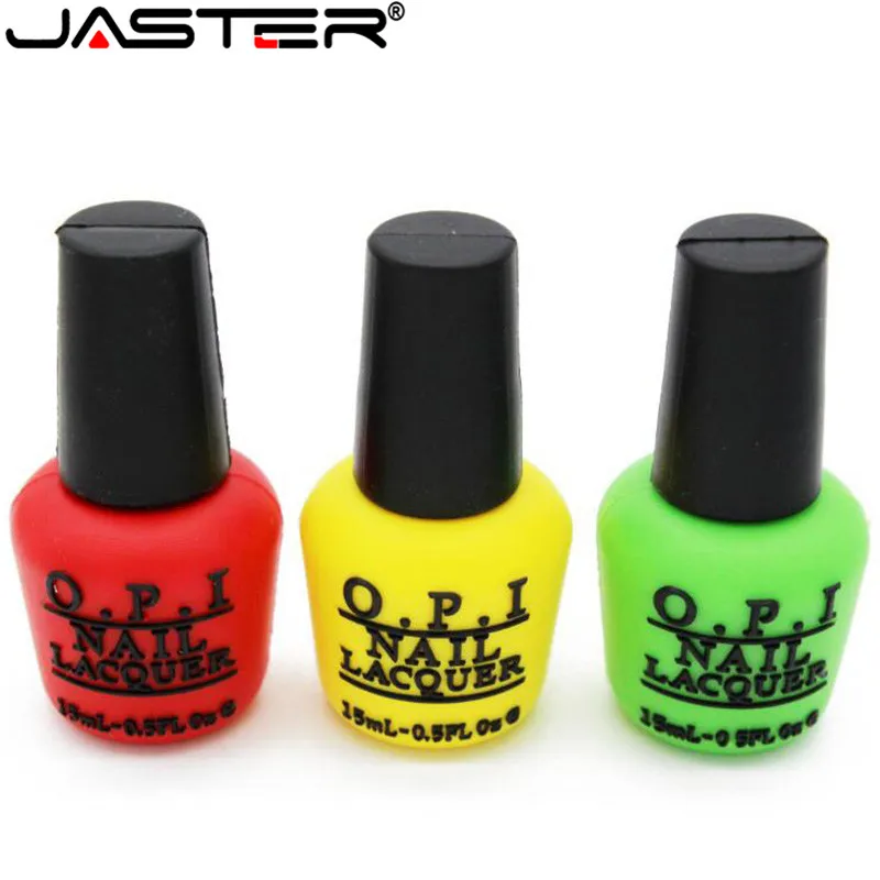 

JASTER Nail polish model usb flash drive creative usb 2.0 pen drive 4GB 8GB 16GB 32GB 64GB USB memory stick gift pendrive
