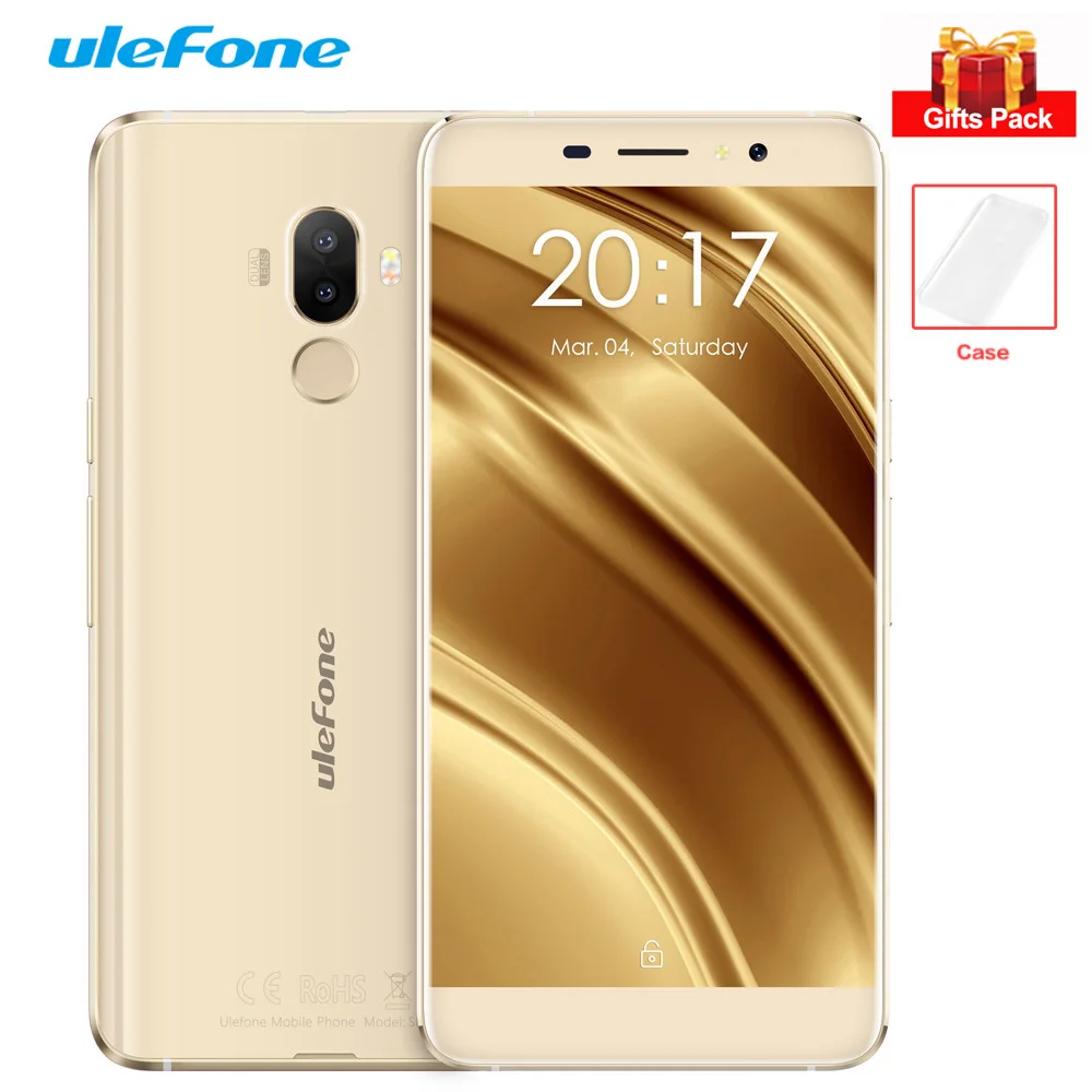 Ulefone S8 Pro 4 г смартфон 13MP + 5mp двойной назад камеры 5.3 ''HD Android 7.0 mtk6737 ядра 1.3 ГГц 2 ГБ