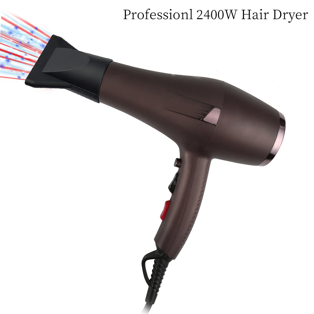 2000 Вт Professional мощный Фен для волос отрицательных ионов Фен электрический фен горячий/холодный ветер с воздуха отсоединяющаяся насадка