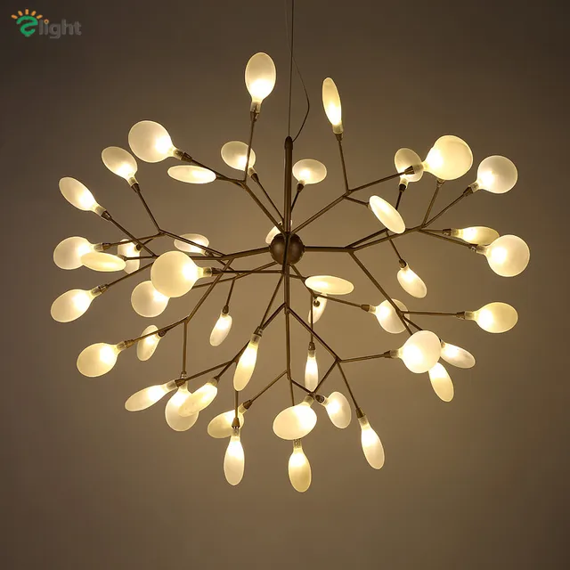 Online Modern Metal Branch Led Pendant Chandelier Lights Re Modern Metal Branch Led Pendant Chandelier Lights Re Acrylic Dining Room Chandeliers Lighting Hanging Light Fixtures