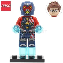 POGO Justin Hammer Action Figure Super Hero Avengers DIY Building Block Set Single Sale PG149 Kids Brick Toys With