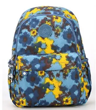 TEGAOTE нейлон печати рюкзак Для женщин школьные сумки для девочек-подростков Симпатичные Книга сумка студенческий рюкзак для ноутбука Женский мешок Dos 1317 - Цвет: flower 13
