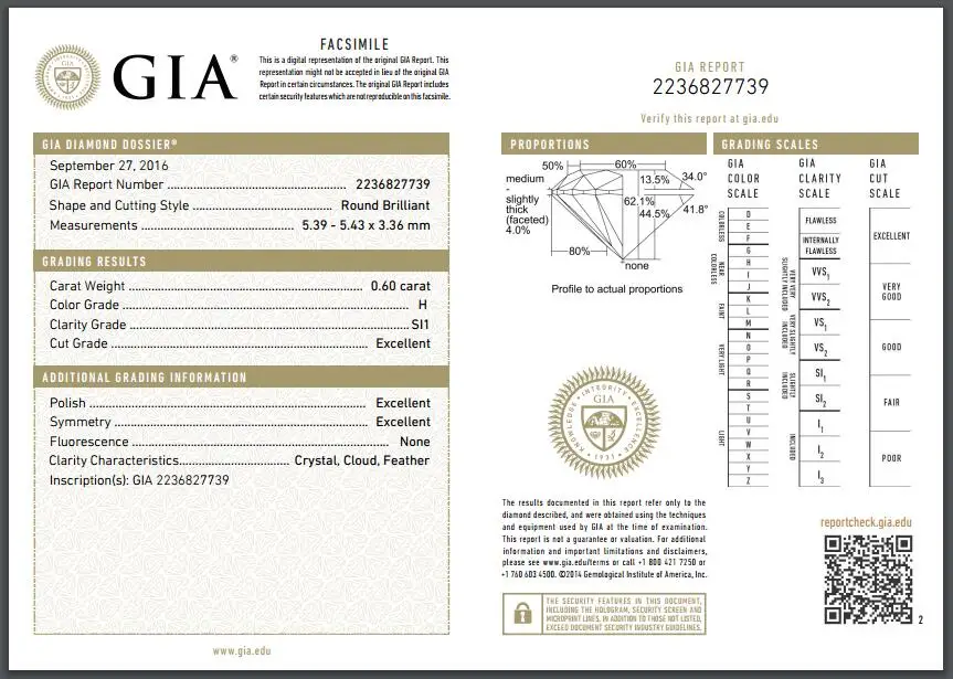 Кольцо ручной работы из белого золота 18 К с бриллиантами GIA для мужчин 0.6ct H SI1 Ex с круглой огранкой натуральный бриллиант GIA украшение для