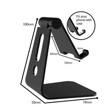 ROOSTAN Универсальный держатель для мобильного телефона Алюминиевый Настольный телефон крепежная петля Регулируемая стойки для планшета для iPhone 6 7 для iPad