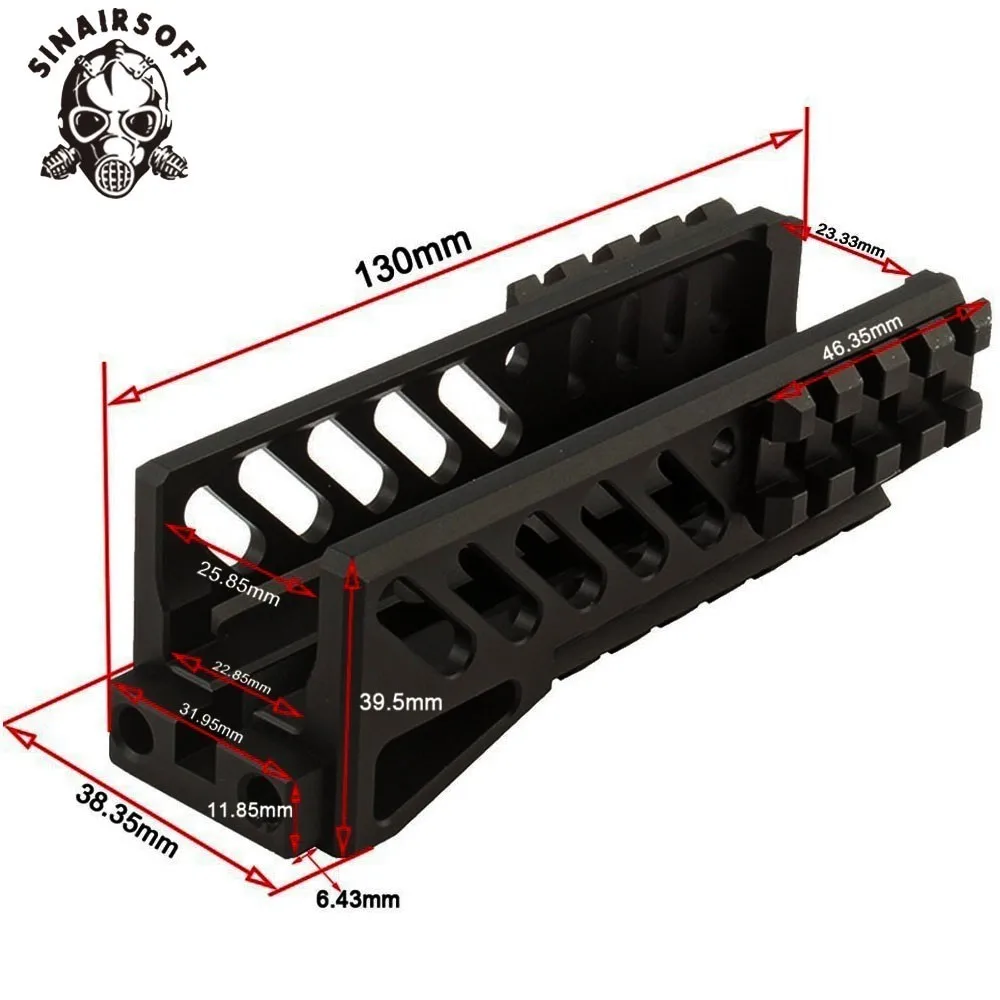 SINAIRSOFT Тактический Aks 47U Picatinny Rail Handguard многофункциональный алюминиевый режущий B11 охотничий страйкбол Пейнтбол Аксессуары