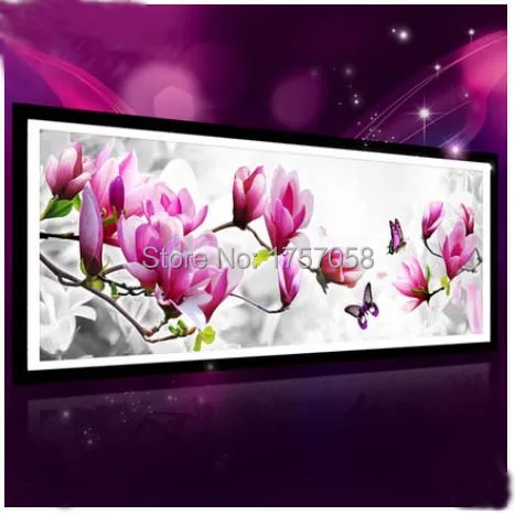 Billig 5D mosaikkunst hand blume diamant malerei runde strass kreuzstich diamant stickerei magnolia ölgemälde handwerk