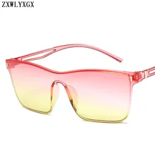 ZXWLYXGX брендовые дизайнерские солнцезащитные очки Женские водительские очки цвета океана Винтажные Солнцезащитные очки Квадратные Зеркальные летние UV400 Oculos