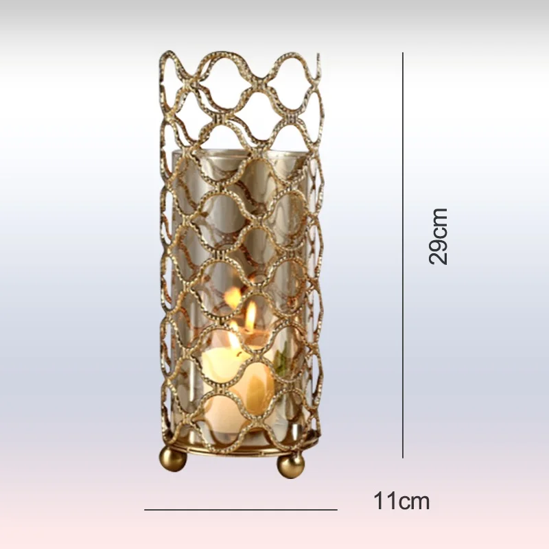 Стеклянная аромалампа с сетой из металли в ванную подсвечники для декора дома подсвечник цилиндр для бани и сауны новогодний подсвечник фонарь декоративный для ужина подсвечник стекло - Цвет: Type-A-M