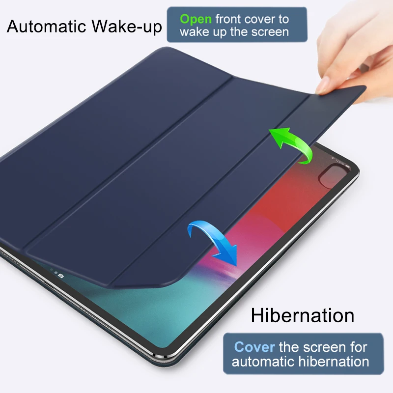 Baseus For iPad Pro Case 2018 11 Inch Magnetic Auto Sleep Wake Up Smart PU Leather Protective Case Cover For Apple iPad Pro 12.9