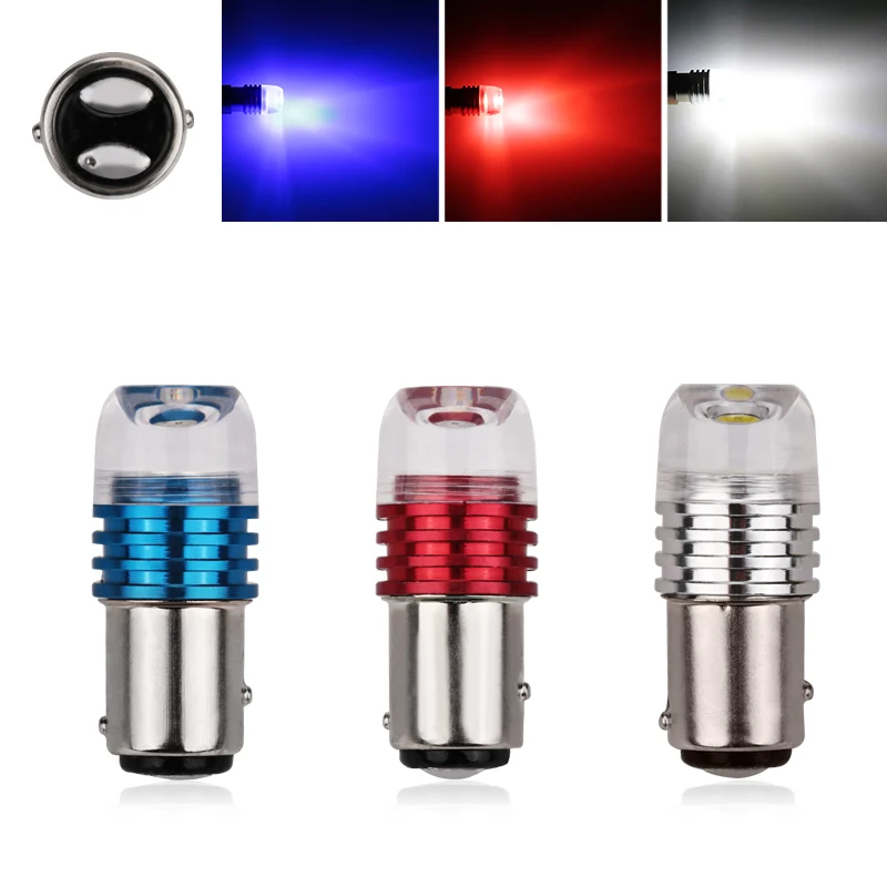 

10pcs Auto LED 1157 BAY15D 3W COB Concave Lens Explosion Strobe Flashing White 12V P21/5W Car Brake/Turn Signal Lamp Bulb