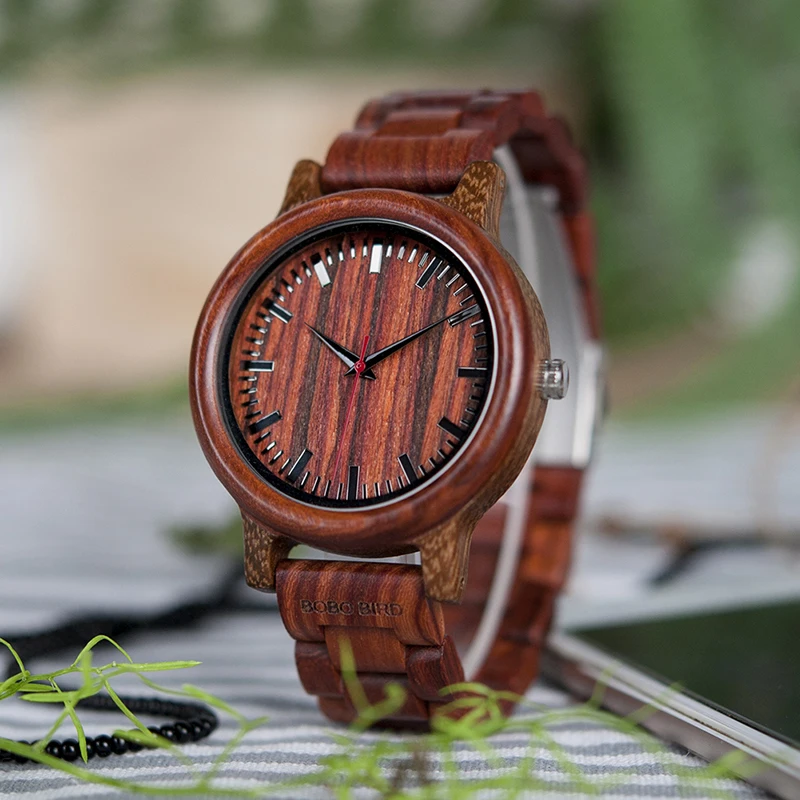 relogio masculino BOBO BIRD Watch Men Wooden Timepieces Quartz Watches Best Gifts for Man Accept Engraving W-M17