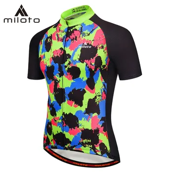 

MILOTO Pro Men's Cycling Jerseys Short Sleeve Cycling Jersey Riding Team MTB Road Cycling Bike Bicycle Shirts Clothing For Men
