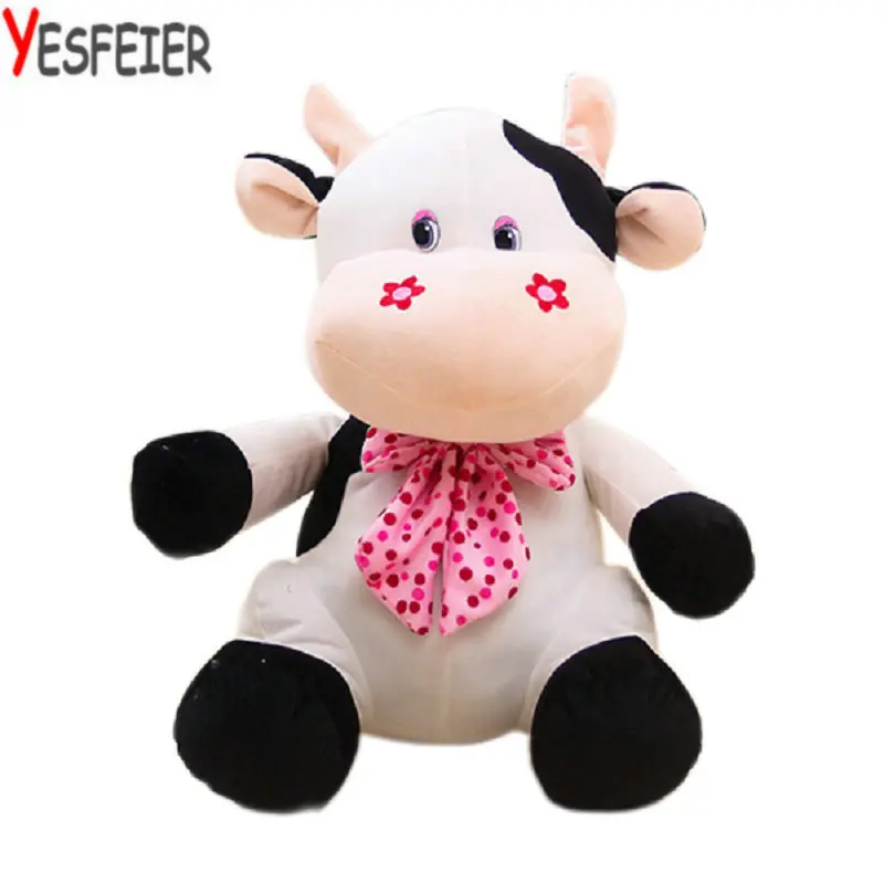 

big size animals toys kids toys milk cow cloth doll 23/35cm drop shipping cartoon sitting Cattle plush toys