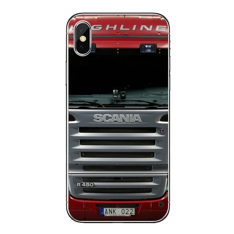 Чехол для телефона с логотипом Scania для iPhone 8 7 6s 6 plus XR X XS Max SE 5S 5c 5 4S 4 iPod Touch мягкий чехол - Цвет: Scania-truck-A-15