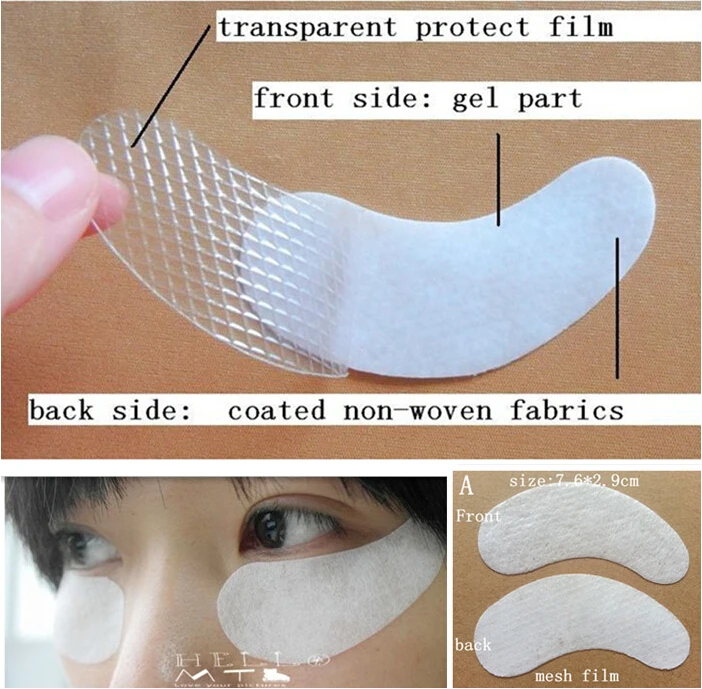 50 Pairs Eye Gel Patch for Eyelash Extensions Eye Gel Pads Eyelash