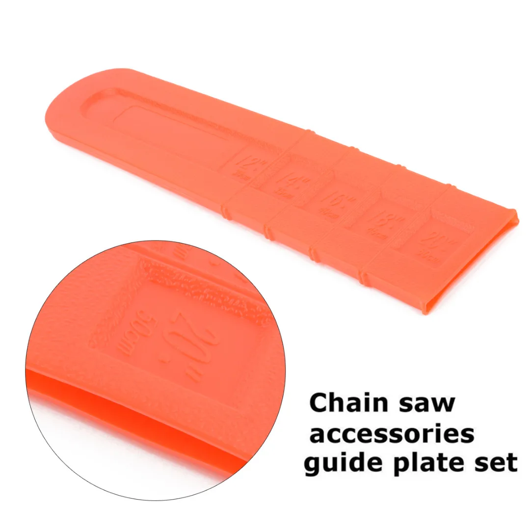 12"-20" Orange Chainsaw Bar Cover Universal Accessories Scabbard Guide Plate Set For Agriculture Supplies Mayitr