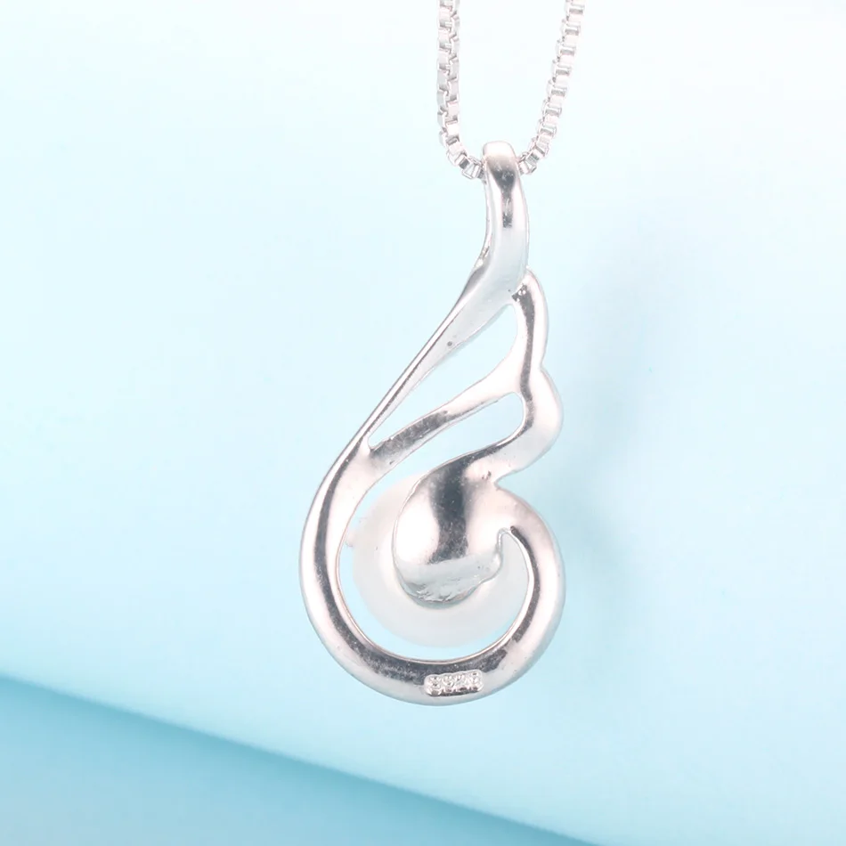 925 Sterling Silver Zircon Pendant Necklace for Women